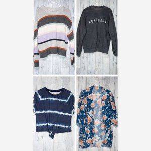 Women's Clothing Lot - Casual Tops (4 Items) Size M-L